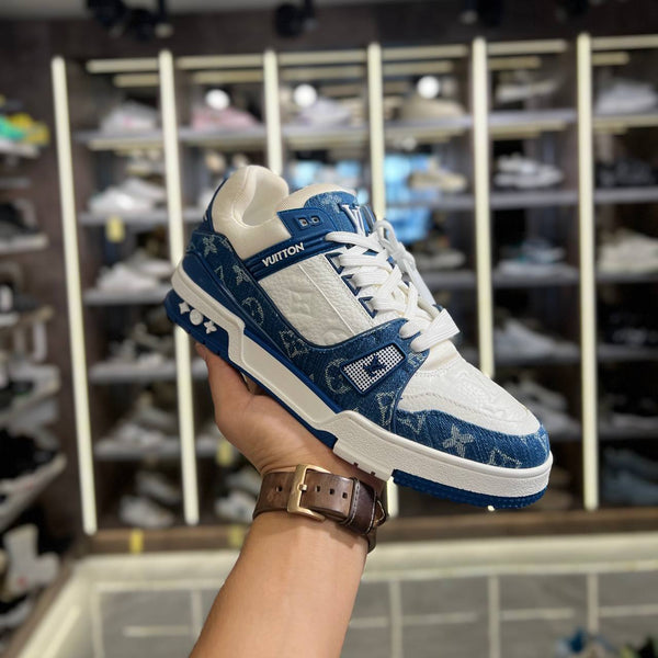 Trainer Sneakers White Denim