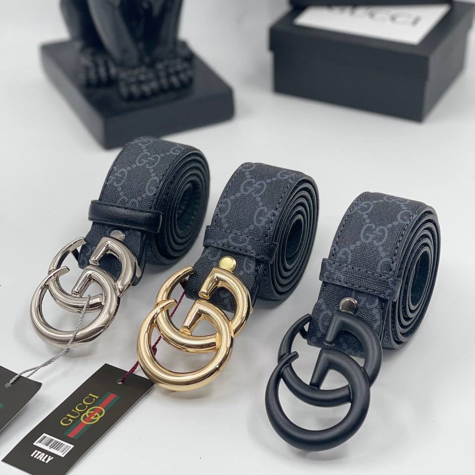 Gucci Belt Black Graphite Monogram