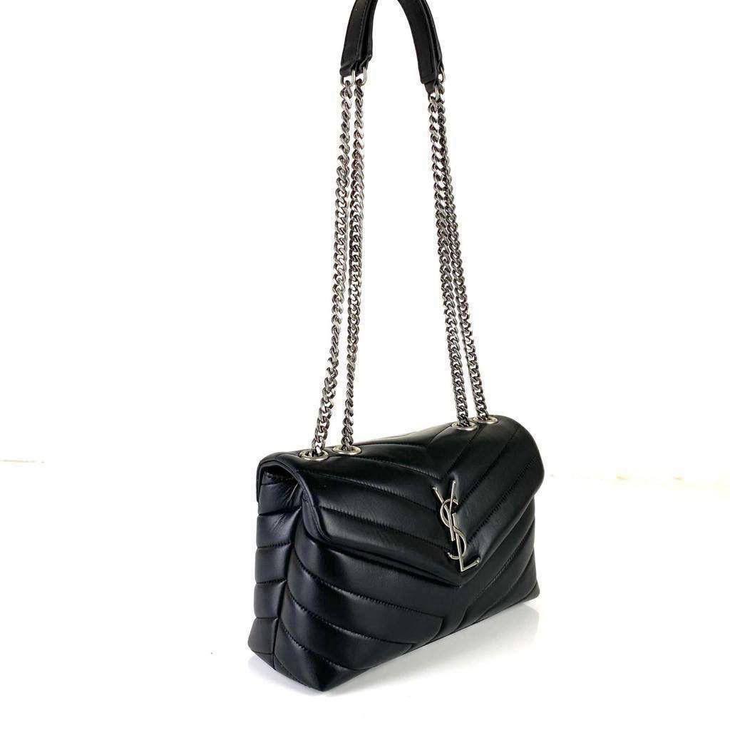 Ysl Loulou Medium Black/Silver