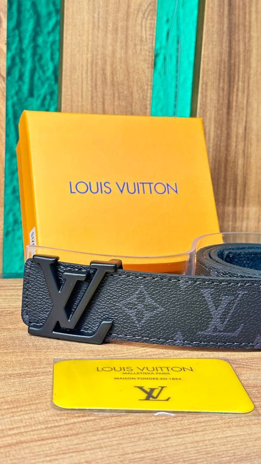 Lv Belt Black Monogram Black