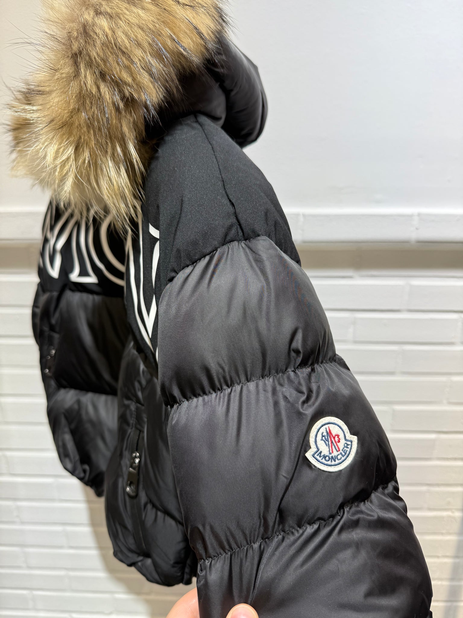 Moncler Black/White Short Puffer