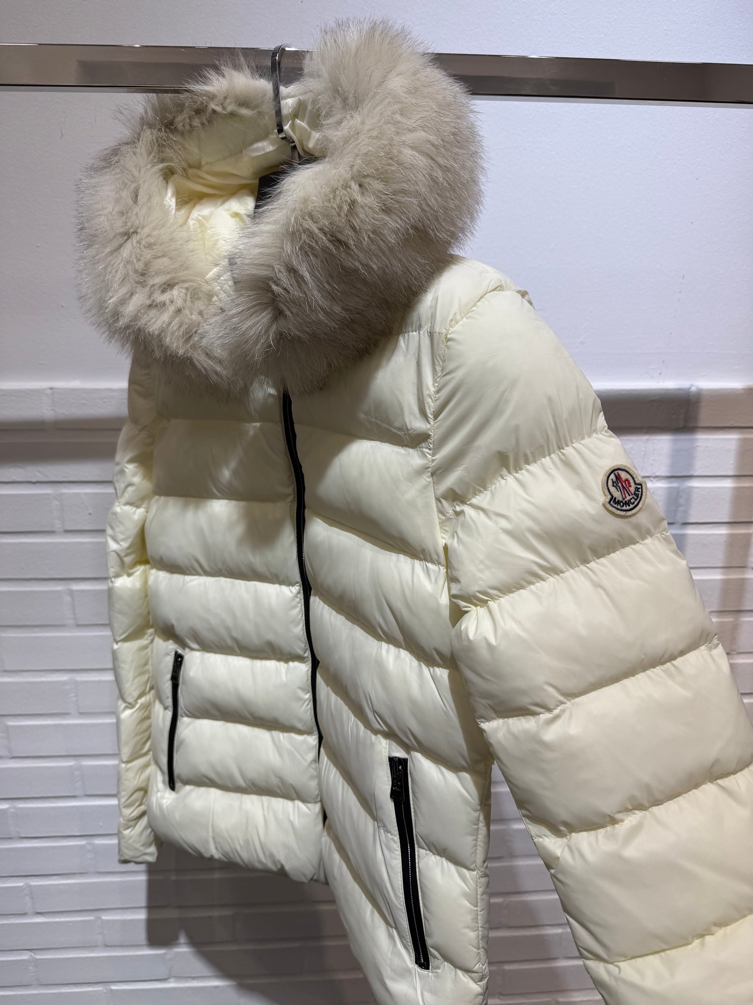 Moncler White Puffer