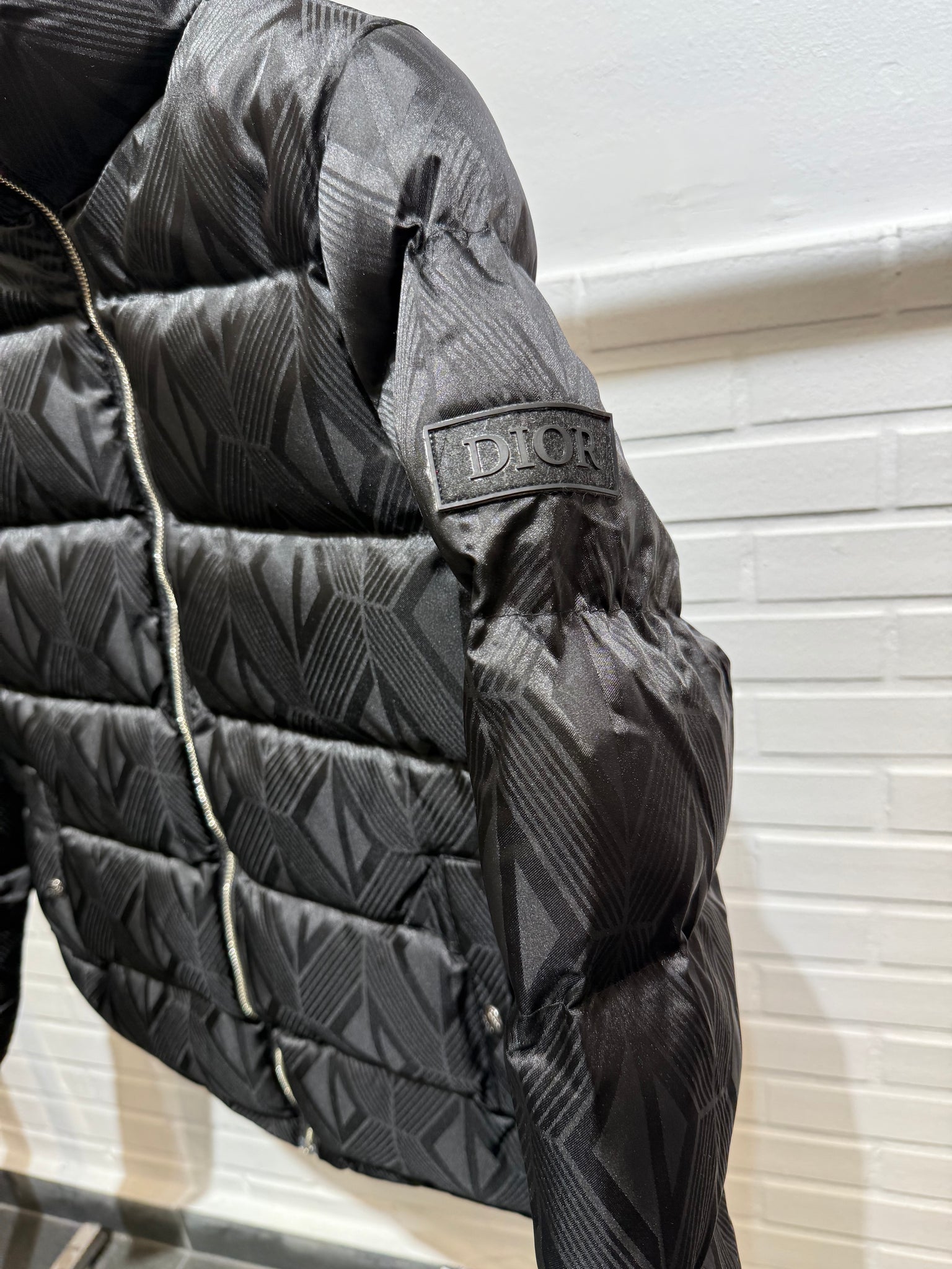 Dior Black Puffer Logo