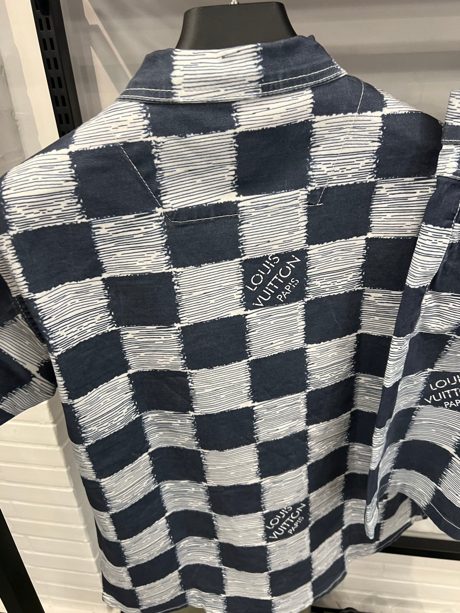Lv Damier Denim Set