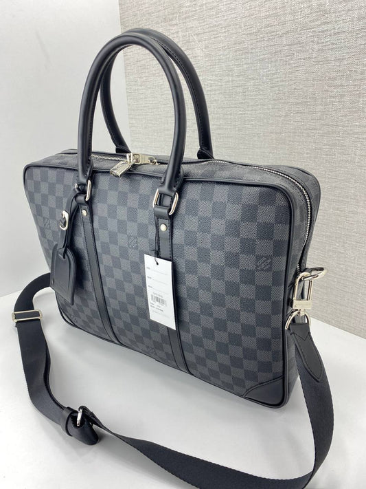 Lv Porte Documents Damier Graphite