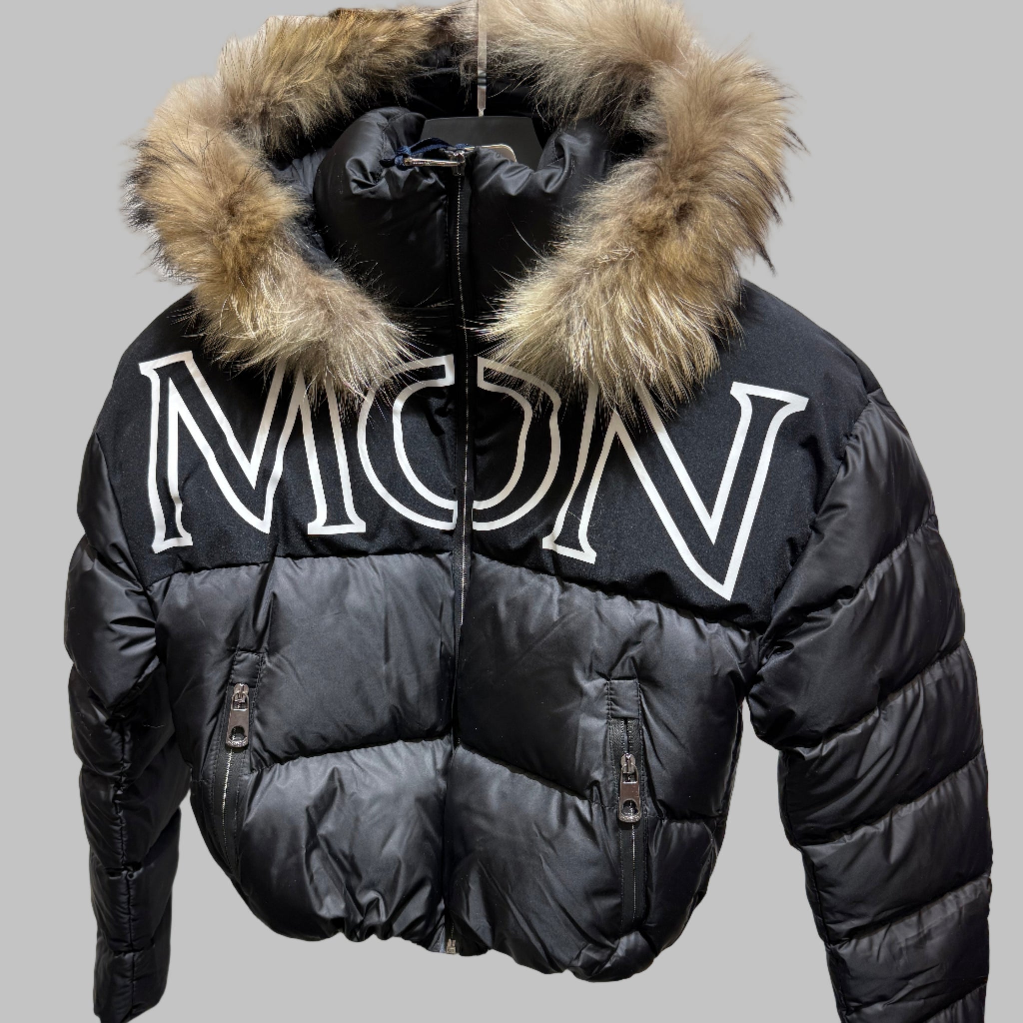 Moncler Black/White Short Puffer
