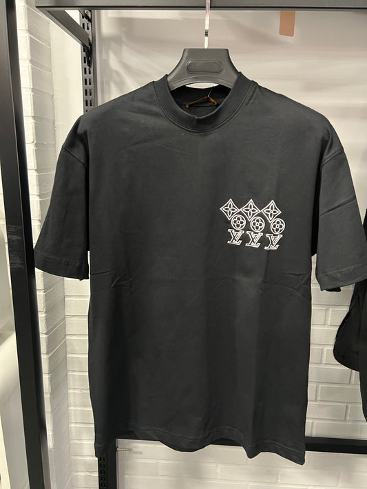 Lv Black T-shirt SKU-12