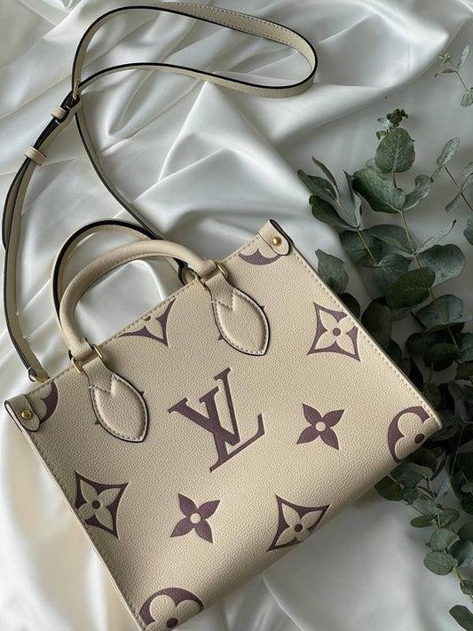 Lv On The Go Pm Bicolor Crème/Pink