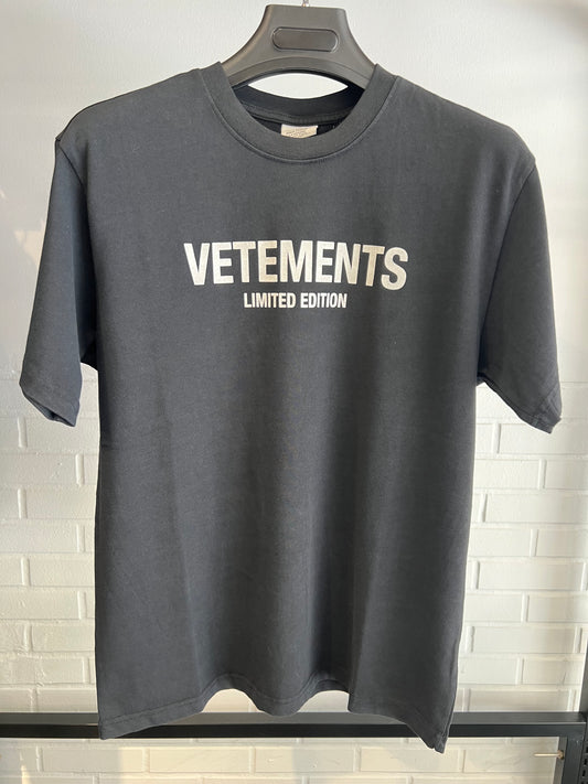 Vetements Limited Edition  Black T-shirt