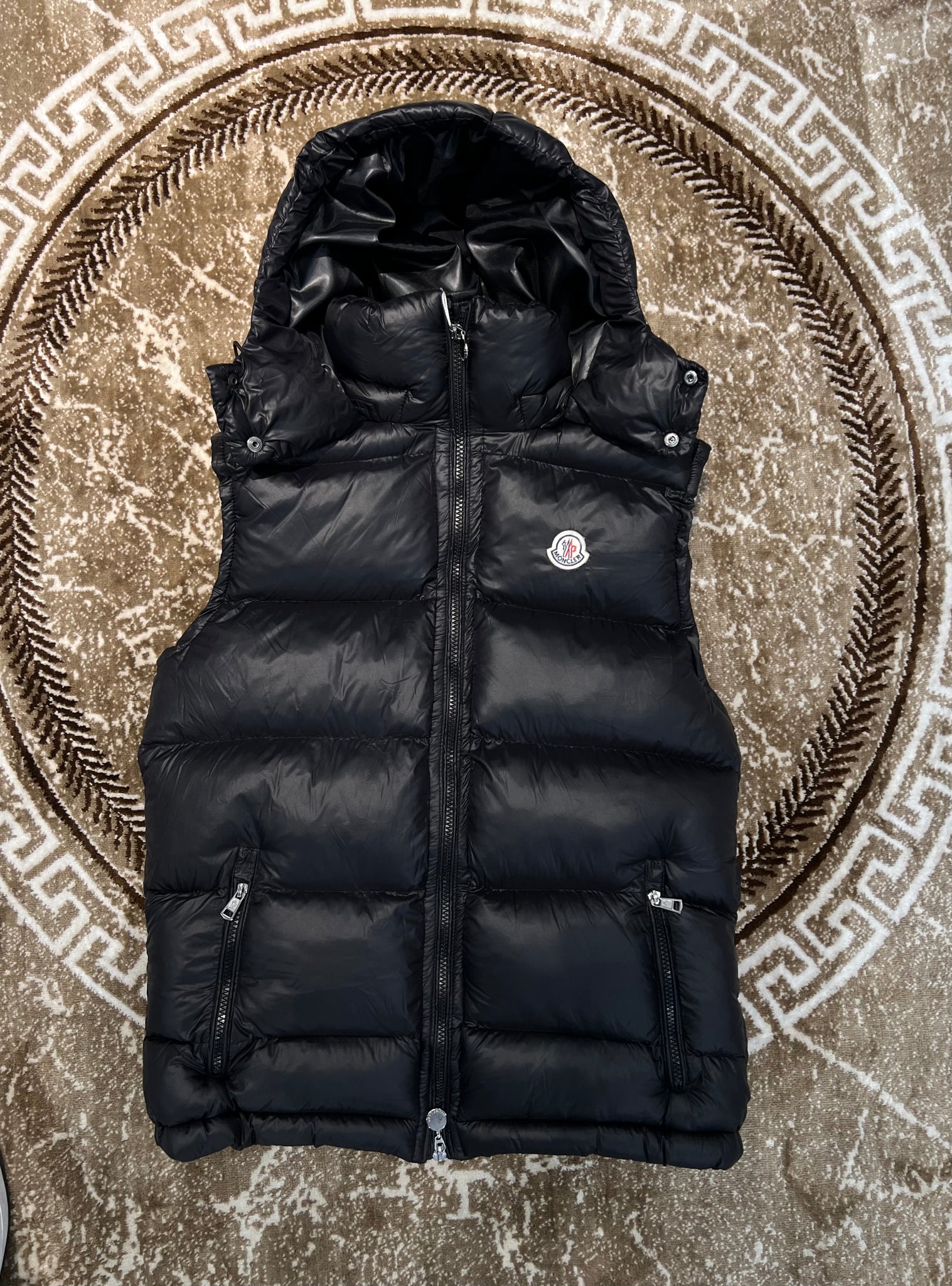 Moncler Black Matte Vest