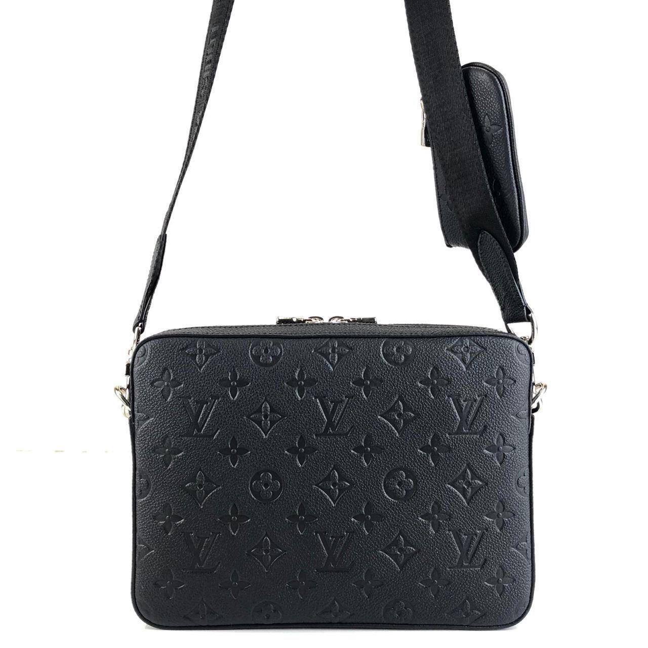 Lv Trio Messenger Black Monogram
