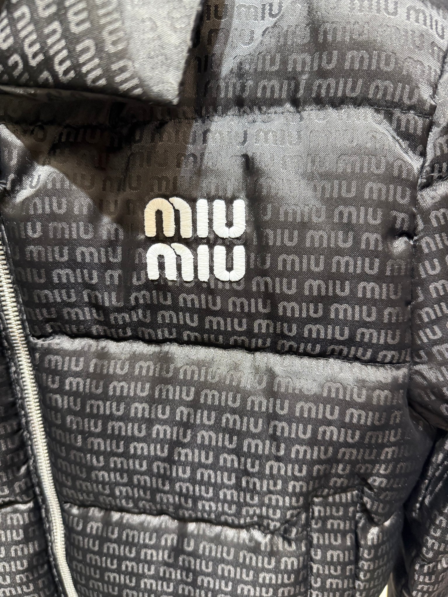Miu Miu Black Short Puffer