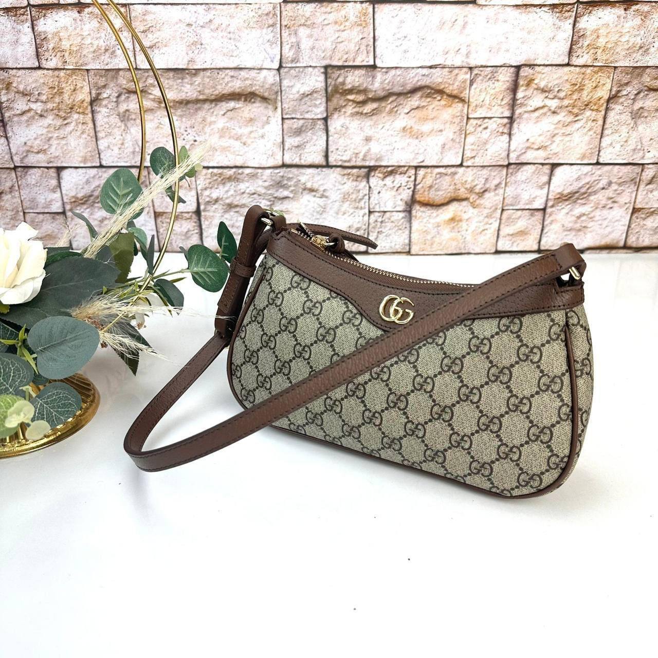Gucci Ophidia Brown Small Handbag