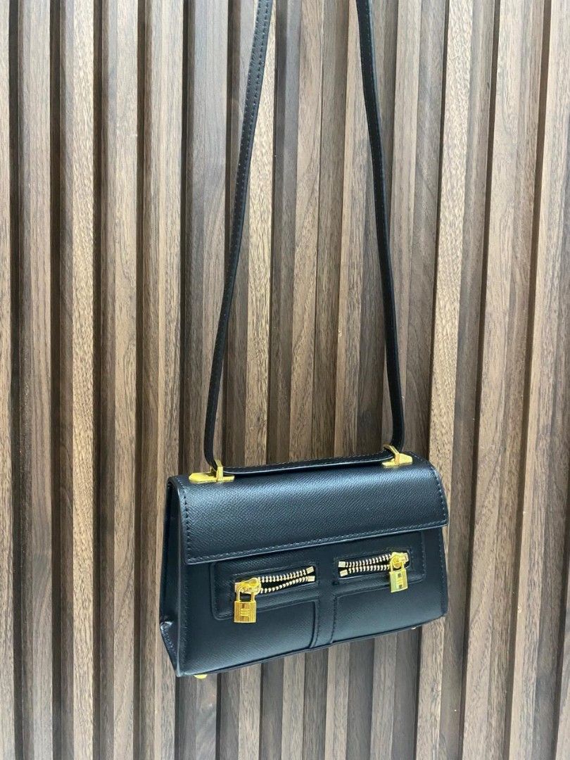 Hermes Mini Cross Body Bag Black