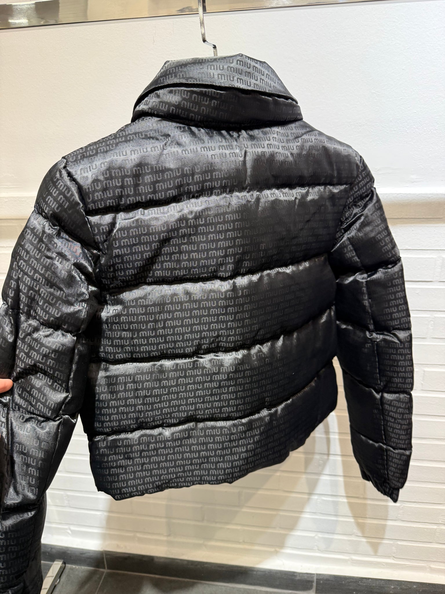 Miu Miu Black Short Puffer