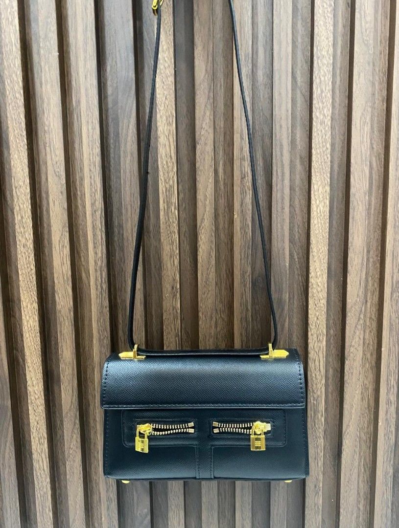 Hermes Mini Cross Body Bag Black