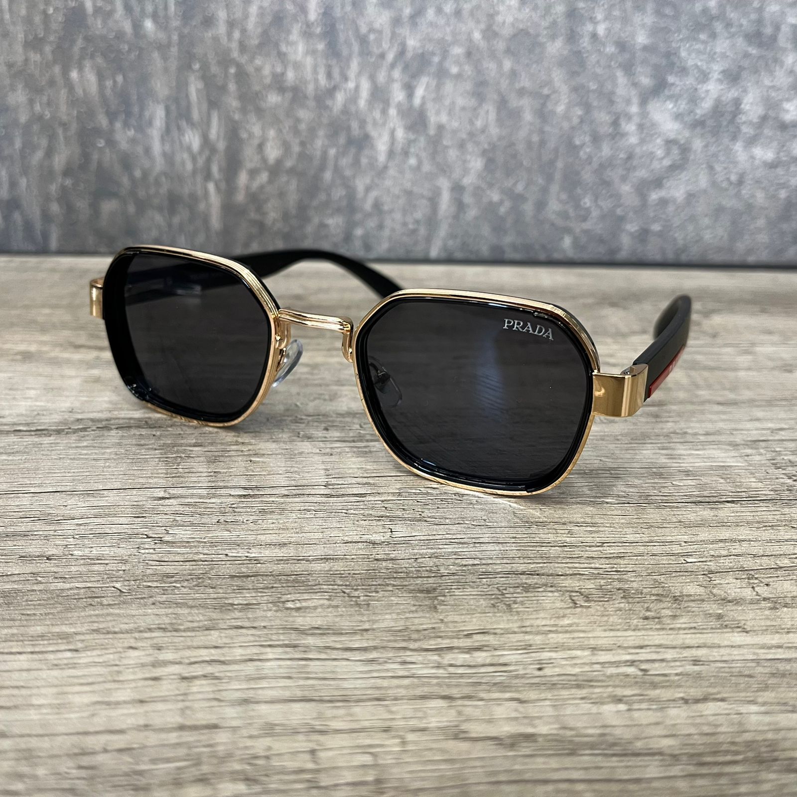 Prada Black/Gold Sunglasses