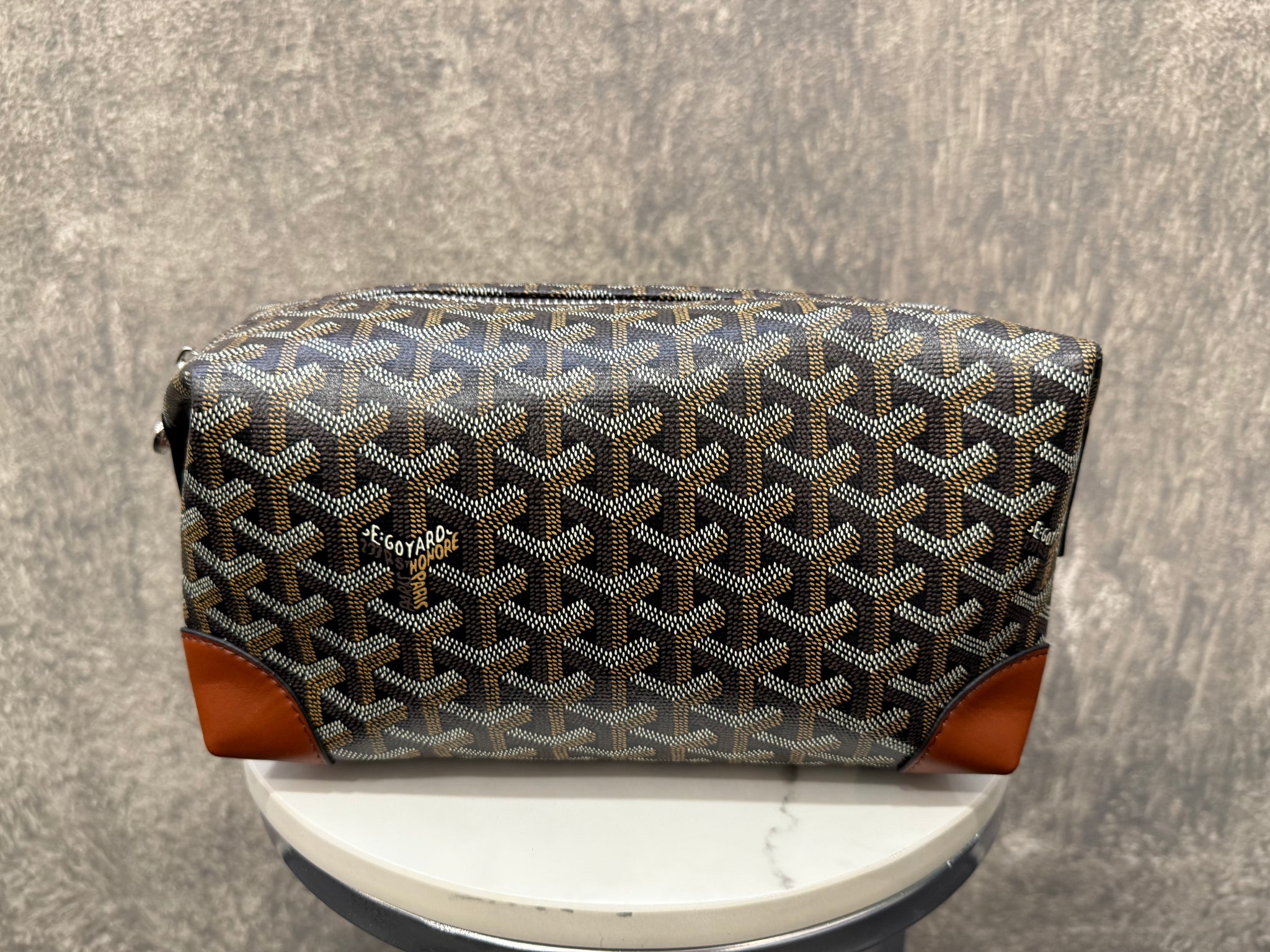 Goyard Toiletry  Bag Dark Brown