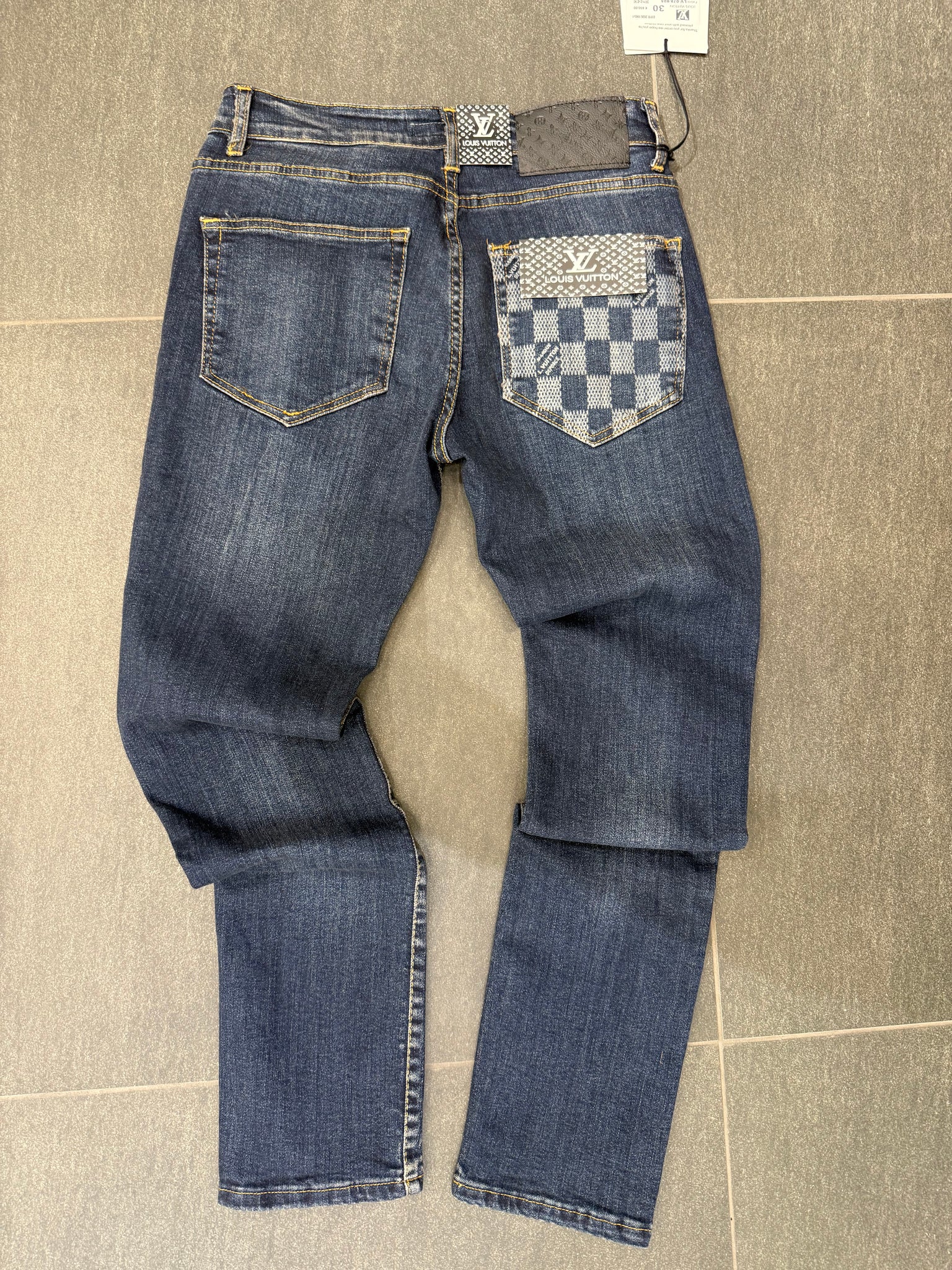 Lv Damier Pocket Jeans