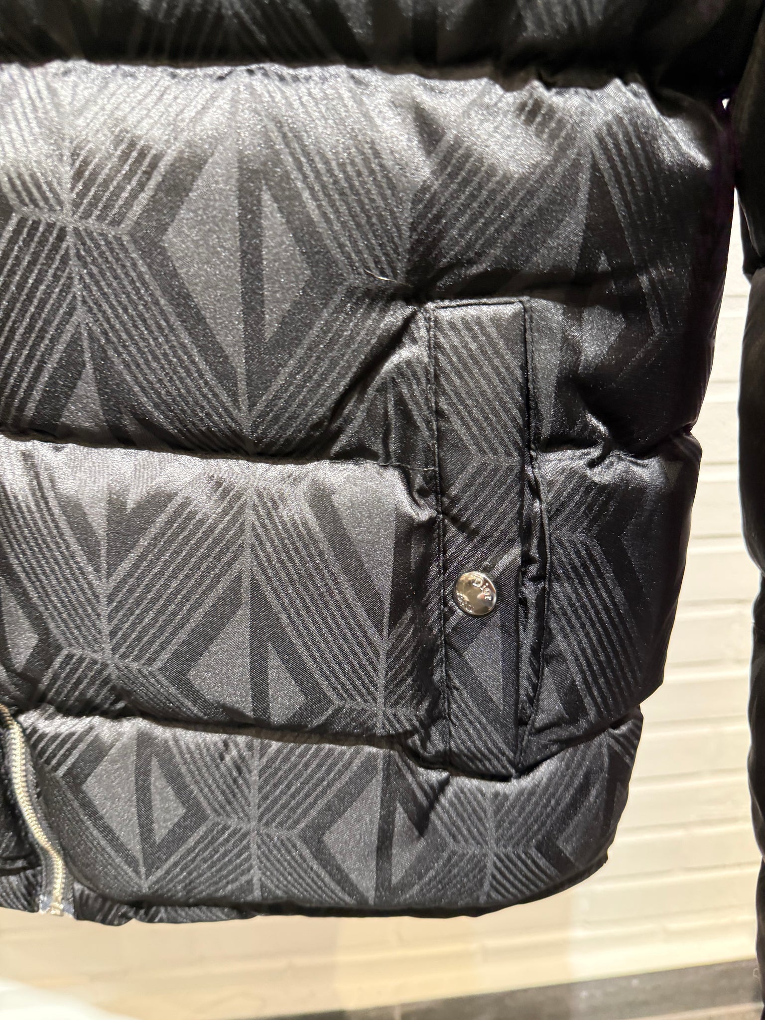 Dior Black Puffer Logo