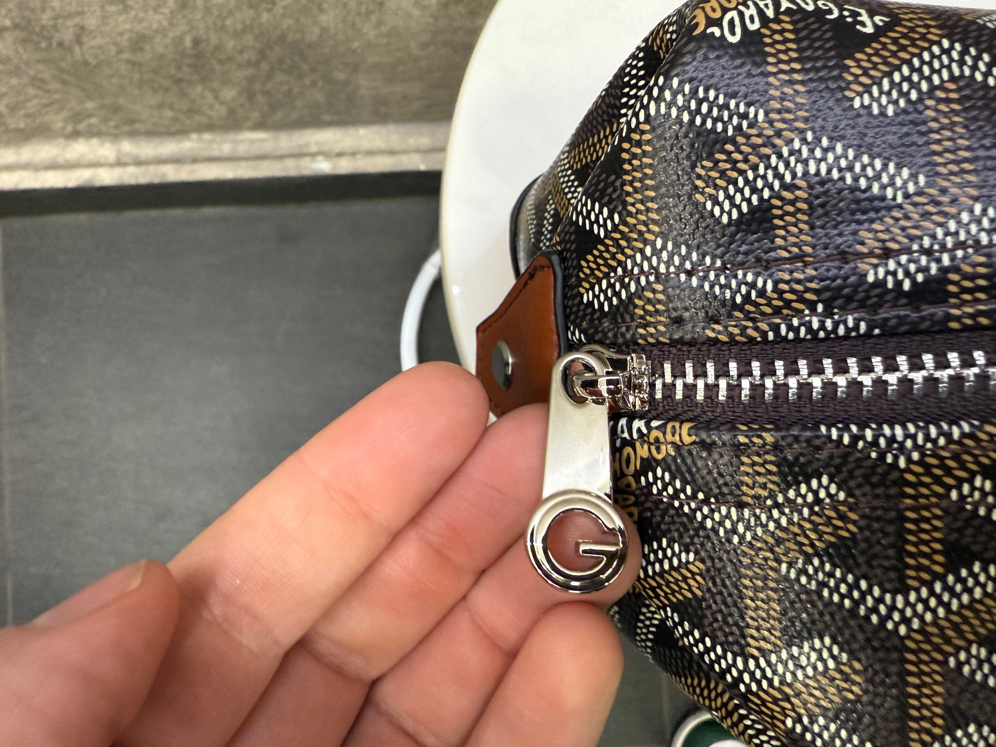 Goyard Toiletry  Bag Dark Brown