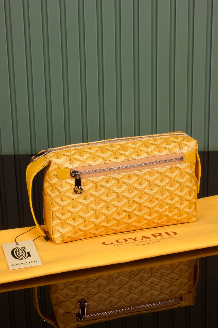 Goyard Toiletry  Bag Yellow
