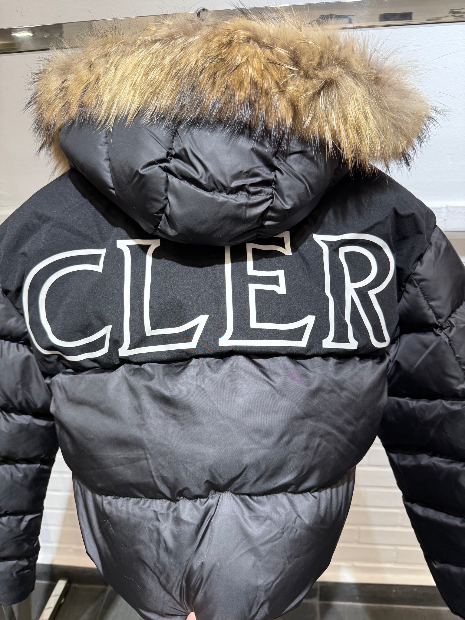 Moncler Black/White Short Puffer