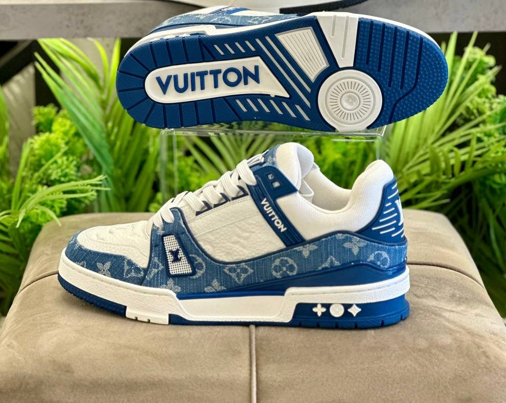 Trainer Sneakers White Denim