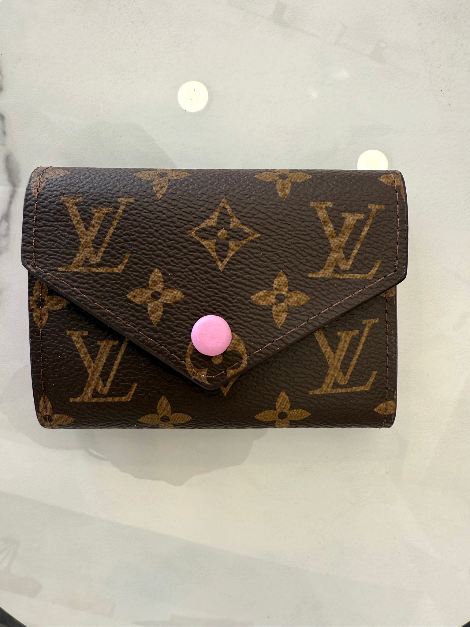 Lv Wallet Victorine Monogram Pink