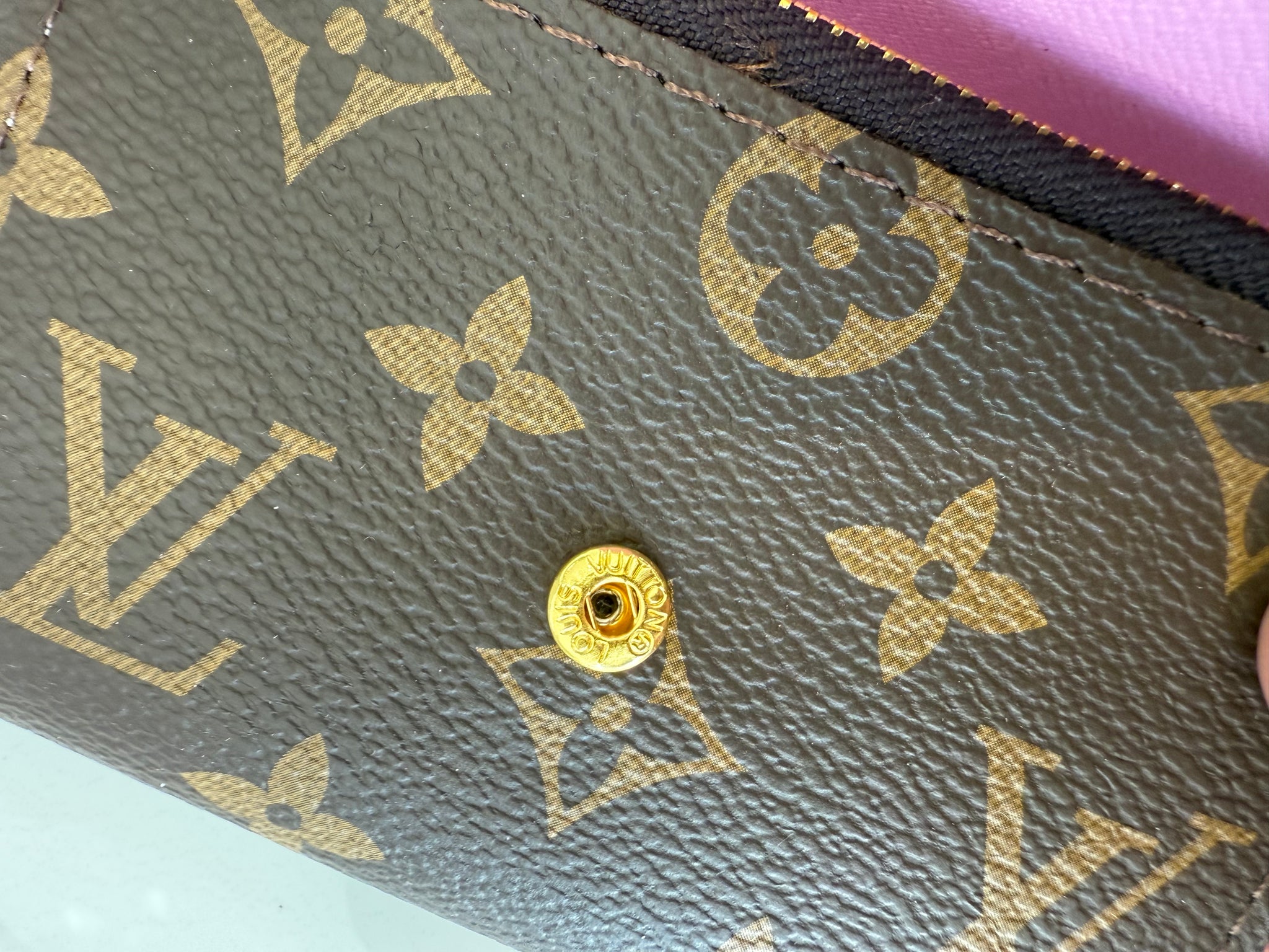 Lv Wallet Victorine Monogram Pink