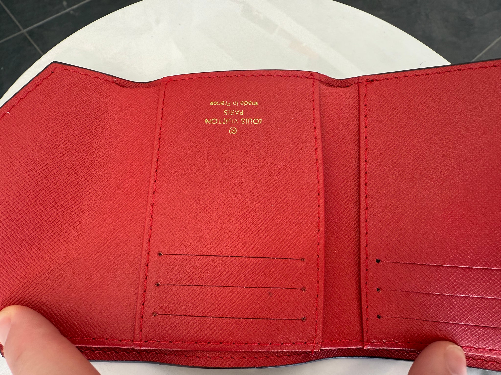 Lv Wallet Victorine Monogram Red
