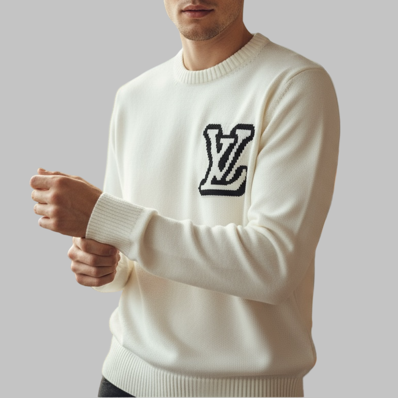 Lv White Knitwear