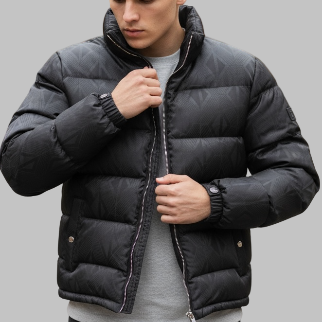 Dior Black Puffer Logo