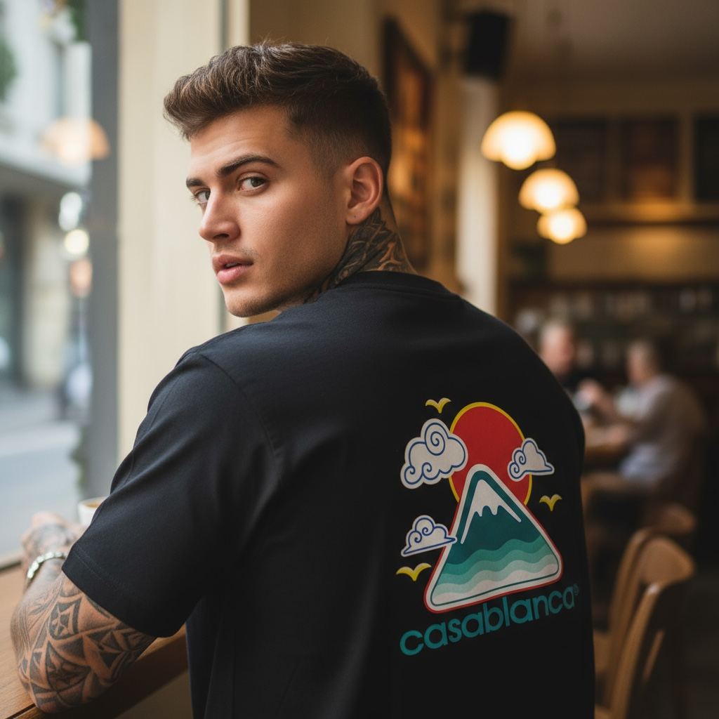 Casablanca Black  T-shirt SKU-1